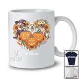 Personalized Custom Name Witch Boo Mummy Labrador Retriever Heart; Lovely Halloween Pumpkin T-Shirt