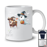 Personalized Custom Name Witch Boo Walking Corgi; Lovely Halloween Ghost Candy T-Shirt