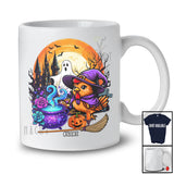 Personalized Custom Name Witch Chicken; Creepy Halloween Moon Ghost Boo; Farm Farmer T-Shirt