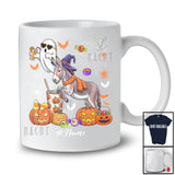 Personalized Custom Name Witch Donkey Boo Drinking Coffee; Joyful Halloween Donkey Farm Farmer T-Shirt
