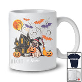 Personalized Custom Name Witch Pug Owner Lover; Awesome Halloween Moon Pumpkin Candy T-Shirt