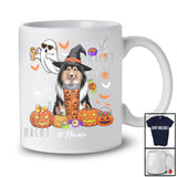 Personalized Custom Name Witch Shelties Drink Coffee; Horror Halloween Boo Ghost Pumpkin T-Shirt