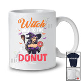 Personalized Custom Name Witch Way To The Donut; Scary Halloween Witch Eating Food; Family T-Shirt