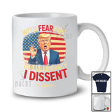 Personalized Custom Name With Fear For Our Democracy; Proud Justice Immunity Trump; Patriotic T-Shirt