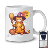 Personalized Custom Name Wizard Fat Cat Witch Cosplay; Lovely Halloween Moon Cat Owner T-Shirt