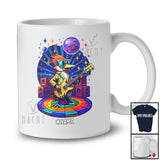 Personalized Custom Name Woodpecker Disco Sunglasses Rock Guitar; Joyful Guitarist Music T-Shirt