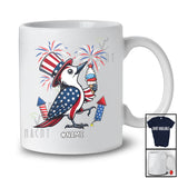 Personalized Custom Name Woodpecker Ice Cream; Joyful 4th Of July American Flag; Patriotic T-Shirt