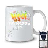 Personalized Custom Name Woof I'm A Dog; Lovely Halloween Dog Owner Simple Cosplay; Family1 T-Shirt