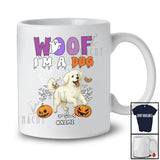 Personalized Custom Name Woof I'm A Dog; Scary Halloween Dog Boo Ghost Pumpkin; Family T-Shirt