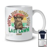 Personalized Custom Name You've Just Moved Last Lawn; Lovely Opossum Gardening; Vintage Retro T-Shirt