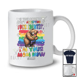 Personalized Custom Name Your Parents Aren't Accepting Your Identity; Joyful Mom Bear LGBTQ T-Shirt