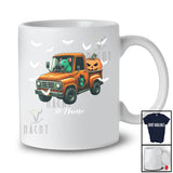 Personalized Custom Name Zombies Rat On Pickup Truck; Horror Halloween Pickup Truck Driving Driver T-Shirt