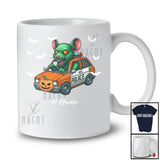 Personalized Custom Name Zombies Rat On Police Car; Horror Halloween Police Car Driving Driver T-Shirt