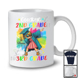 Personalized Custom Name, Goodbye 2nd Grade Hello 3rd Grade, Colorful Graduation Girl Dabbing, Graduate T-Shirt