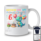 Personalized Custom Number Birthday Boy Girl, Adorable Birthday T-Rex Lover, Family Group T-Shirt