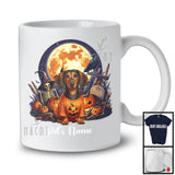 Personalized Custom Puppy's Name Dachshund Dog, Lovely Halloween Skeleton Pumpkins T-Shirt