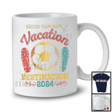 Personalized Custom Soccer Team Name Vacation, Cool Vintage Summer Sport Trip 2024 T-Shirt