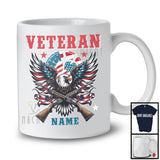 Personalized Custom Veteran Name, Amazing 4th Of July Eagle American Flag, Proud Patriotic T-Shirt