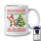 Personalized Dabbing Reindeer Custom Name, Lovely Christmas Reindeer, X-mas Sweater Lights T-Shirt