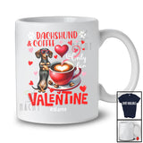 Personalized Dachshund And Coffee Only For Valentine; Lovely Custom Name Single; Animal T-Shirt