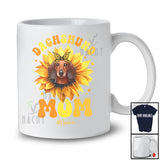 Personalized Dachshund Mom; Amazing Mother's Day Custom Name Dachshund Owner; Sunflower T-Shirt