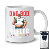 Personalized Dad Bod Fueled By Beer; Joyful Father's Day Custom Name Dad Drinking T-Shirt
