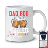 Personalized Dad Bod Fueled By Beer; Joyful Father's Day Custom Name Drinking Beer Glasses T-Shirt
