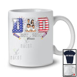 Personalized Dad Est 2024, Proud 4th Of July Custom Name Dad Wife 2 Son Daughter, Family T-Shirt