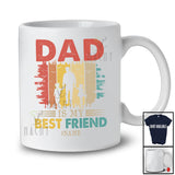 Personalized Dad Is My Best Friend; Lovely Father's Day Son Daughter; Custom Name Family T-Shirt