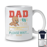 Personalized Dad To Be Loading; Lovely Pregnancy Father's Day Vintage; Custom Name Family T-Shirt