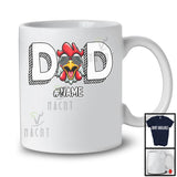 Personalized Dad, Amazing Father's Day Custom Name Farm Animal Chicken, Farmer Family T-Shirt