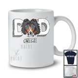 Personalized Dad, Amazing Father's Day Custom Name Shetland Sheepdog Sunglasses, Family T-Shirt