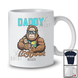 Personalized Daddy Bigfoot; Humorous Father's Day Custom Name Muscle Bigfoot Dad Boy Family T-Shirt