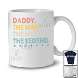 Personalized Daddy Man Myth The Legend; Proud Father's Day Vintage; Custom Name Family T-Shirt