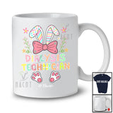 Personalized Dialysis Technician; Lovely Bunny Egg Hunt Flowers; Custom Name Jobs Family T-Shirt
