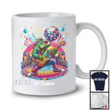 Personalized Disco Iguana Playing Guitar; Joyful Custom Name Guitarist Iguana; Music Lover T-Shirt