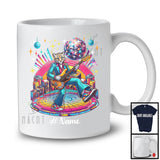 Personalized Disco Ocelot Playing Guitar; Joyful Custom Name Guitarist Ocelot; Music Lover T-Shirt