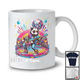 Personalized Disco Opossum Playing Guitar; Joyful Custom Name Guitarist Opossum; Music Lover T-Shirt