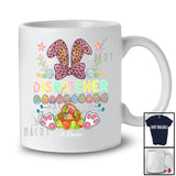 Personalized Dispatcher; Proud Easter Flowers Leopard Bunny; Custom Name Dispatcher Family T-Shirt