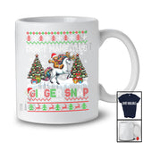 Personalized Don't Make Ginger Snap; Joyful Christmas Custom Name Baker; Gingerbread Riding Unicorn T-Shirt