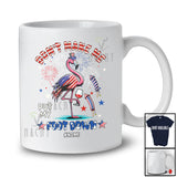 Personalized Don't Make Me Put My Foot Down; Joyful 4th Of July Flamingo; Custom Name Patriotic T-Shirt