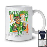 Personalized Drink Till You're Irish; Joyful St. Patrick's Day Custom Name Leprechaun Drinking T-Shirt
