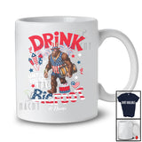 Personalized Drink Until You See The Bigfoot; Joyful 4th of July Custom Name Drinking; Patriotic T-Shirt
