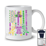 Personalized Drum American Flag; Joyful Mardi Gras Custom Name Drummer Musical Instruments T-Shirt