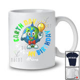 Personalized Earth Day Is My Birthday 2025; Lovely Earth Day Custom Name Protect Environment T-Shirt
