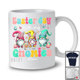 Personalized Easter Day With My Gnomies; Lovely Three Custom Name Dispatcher Bunny Gnomes T-Shirt
