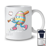 Personalized Easter Egg Playing Baseball; Fantastic Easter Custom Name Sport Player; Family T-Shirt