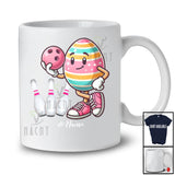 Personalized Easter Egg Playing Bowling; Fantastic Easter Custom Name Sport Player; Family T-Shirt