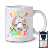 Personalized Easter Squad; Cheerful Easter Custom Name Bunny Dabbing; Egg Hunting T-Shirt