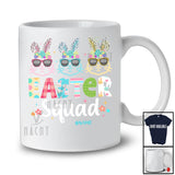 Personalized Easter Squad; Joyful Easter Custom Name Three Leopard Bunny Face; Egg Hunting T-Shirt